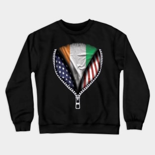 Ivorian Flag  Ivory Coast Flag American Flag Zip Down - Gift for Ivorian From Ivory Coast Crewneck Sweatshirt